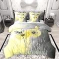 thumbnail image 1 of Manfei Rustic Farmhouse 7-Piece Bedding Comforter Set, Yellow Flower Dandelion King Bedding Sets, Butterfly Animal Reversible Bed Sheets, Luxury Bedroom Decor, 1 of 8