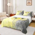 thumbnail image 1 of Manfei Rustic Farmhouse Bed Sheets, Yellow Flower Dandelion King Sheets, Butterfly Animal Sheet Set, Luxury Bedroom Decor, 4 Pieces, 1 of 6