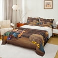 thumbnail image 1 of Manfei Rustic Farmhouse Full Size Sheets, Cowgirl Cowboy Bed Sheets, Southwestern Theme Sheet Sets, Microfiber Bedroom Decor, 4-Piece, 1 of 6