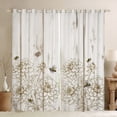 thumbnail image 1 of Manfei Rustic Floral Print Curtains for Living Room, Cartoon Bee Animal Blackout Curtains for Bedroom, Lodge Cabin Curtains Pack of 2 (42x63), Window Curtains Room Decor, 1 of 6