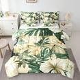 thumbnail image 1 of Manfei Rustic Flower Floral 7-Piece Bedding Comforter Set,Green Monstera Leaf King Bedding Sets,Tropical Plant Leaves Bed Sheets For Girl Teens,Luxury Bedroom Decor, 1 of 8