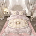 thumbnail image 1 of Manfei Rustic Flower Floral Bedding Comforter Set 7pcs, Romantic Plum Rose Queen Bedding Sets, Teens Girls Adult Female Reversible Queen Sheet Sets, Super Cozy Room Decor, 1 of 7