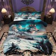 thumbnail image 1 of Homewish 2-Piece Rustic Jungle Wolf Comforter Set, Twin - Castle (Starry Sky), 1 of 8