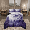 thumbnail image 1 of Manfei Rustic Pine Tree Queen Comforter Set, Nature Scenery Bedding Sets, Farmhouse Countryside Reversible Bedding Comforter Set, Breathable Home Decor, 3pcs, 1 of 8