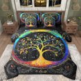 thumbnail image 1 of Manfei Rustic Plant 7-Piece Twin Bedding Sets,Tree Of Life Bedding Comforter Set,bohemian Exotic Style Sheet Sets For Teens,Breathable Home Decor Reversible, 1 of 8