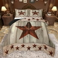 thumbnail image 1 of Manfei Rustic Texas Stars Bedding Comforter Set,Country Farmhouse Lodge Twin Comforter Sets,Old Wooden Board Bedding Set For Boys Kids,Ultra Soft Home Decor Reversible,2 Pieces, 1 of 8