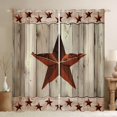 thumbnail image 1 of Manfei Rustic Texas Stars Blackout Curtains Set of 2 (52x84 Each),Country Farmhouse Lodge Window Curtains,Old Wooden Board Curtains and Drapes For Boys Kids,Ultra Soft Home Decor, 1 of 6