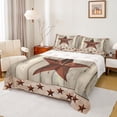 thumbnail image 1 of Manfei Rustic Texas Stars Twin Sheet Sets,Country Farmhouse Lodge Twin Fitted Sheet,Old Wooden Board Flat Sheet For Boys Kids,Ultra Soft Home Decor,3 Pieces, 1 of 7
