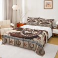 thumbnail image 1 of Manfei Rustic Western Full Sheet Sets, Texas Stars Sheet Set Full, Farmhouse Cow Print Bed Sheets Set Full Size, Ultra Soft Bedroom Decorative, 4pcs, 1 of 7