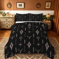 thumbnail image 1 of Manfei Rustic Western Twin Comforter Sets Kids,Western Tribal Bull Skull Bedding Set Black Brown Boho Ethnic Aztec Cow Pattern Reversible 2-Piece, 1 of 7