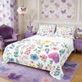 thumbnail image 1 of Manfei Rustic Wildflower Butterfly Bed Sheets 4-Piece,Cottagecore Blossom Full Size Sheets,1 Flat Sheet,1 Fitted Sheet and 2 Pillowcases, 1 of 6
