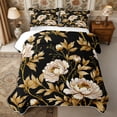 thumbnail image 1 of Manfei Rustic Wildflower Peony Quilt King 3 Pieces,Cottagecore Blossom King Coverlet Set,1 Bedspread and 2 Pillowcases, 1 of 7