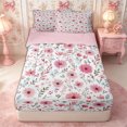 thumbnail image 1 of Manfei Rustic Wildflower Zipper Full Size Comforter Sets with Fitted Sheet and 2 Pillowcases,Cottagecore Blossom Zipper Bedding Set,Reversible, 1 of 7