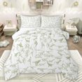 thumbnail image 1 of Manfei Safari Animal Dinosaur Full Size Comforter Sets,Cartoon Dino Bedding Comforter Set,Green White Bedding Sets For Teens,Luxury Bedroom Decor Reversible,3 Pieces, 1 of 8