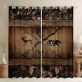 thumbnail image 1 of Manfei Safari Bear Moose Blackout Curtains,Fishing And Hunting Curtains Pack of 2 (38x45 Each),Pike Fish Window Curtains For Boy Teens,Breathable Home Decor, 1 of 6