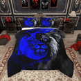 thumbnail image 1 of Manfei Safari Lion Bedding Comforter Set 2pcs, Wild Woodland Animal Twin Comforter Sets, Traditional Yin and Yang Bedding Set, Breathable Home Decor, 1 of 8