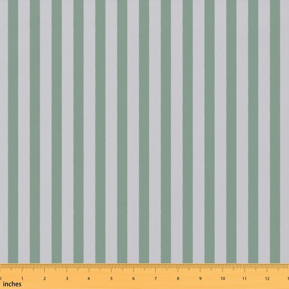 Text Tile Material Manfei Sage Pinstripe Fabric by the Yard 10 Yards, Grey Line Home Decor ...