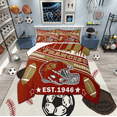 thumbnail image 1 of Manfei San Francisco Full Size Comforter Sets,Rugby Sports Bedding Comforter Set,American Football Bedding Sets,Breathable Room Decorative Reversible,3 Pieces, 1 of 8