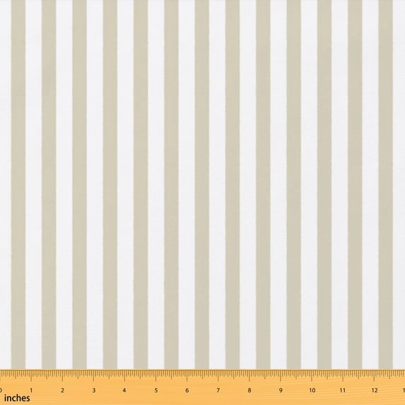 Text Tile Material Manfei Sand Line Fabric by the Yard 3 Yards, White Pinstripe Room Decor ...