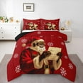 thumbnail image 1 of Manfei Santa Claus 2pcs Bedding Comforter Set,Merry Christmas Twin Comforter Sets,Festival Theme Breathable Bedding Set,Breathable Xmas Home Decor,Reversible, 1 of 8