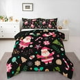 thumbnail image 1 of Manfei Santa Claus 3-Piece Full Size Comforter Sets,Merry Christmas Bedding Comforter Set,Festival Xmas Lightweight Bedding Sets,Luxury Children Bedroom Decor,Reversible, 1 of 8