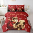 thumbnail image 1 of Manfei Santa Claus 7-Piece Twin Bedding Sets,Merry Christmas Bedding Comforter Set,Festival Theme Breathable Sheet Sets,Breathable Xmas Home Decor,Reversible, 1 of 8