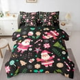 thumbnail image 1 of Manfei Santa Claus 7pcs Bedding Comforter Set,Merry Christmas Queen Bedding Sets Super Cozy,Festival Xmas Queen Sheet Sets,Luxury Children Bedroom Decor,Reversible, 1 of 8