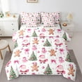 thumbnail image 1 of Manfei Santa Claus Gifts Bedding Comforter Set 7pcs,Merry Christmas Tree Queen Bedding Sets,Happy New Year Queen Sheet Sets For Child,Super Cozy Room Decor Reversible, 1 of 8