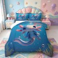 thumbnail image 1 of Manfei Sea Animal Axolotl King Size Comforter Sets,Cartoon Animals Print Comforters King Size,Reversible,3pcs,1 Comforter and 2 Pillowcases, 1 of 7