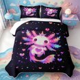 thumbnail image 1 of Manfei Sea Animal Axolotl Quilt Full,Aquatic Amphibian Print Full Bedspread Sets,3 Pieces,1 Coverlet and 2 Pillowcases, 1 of 7