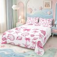 thumbnail image 1 of Manfei Seashell Bowtie King Sheets,Coastal Cute Bedding,4-Piece,1 Flat Sheet,1 Fitted Sheet and 2 Pillowcases, 1 of 6