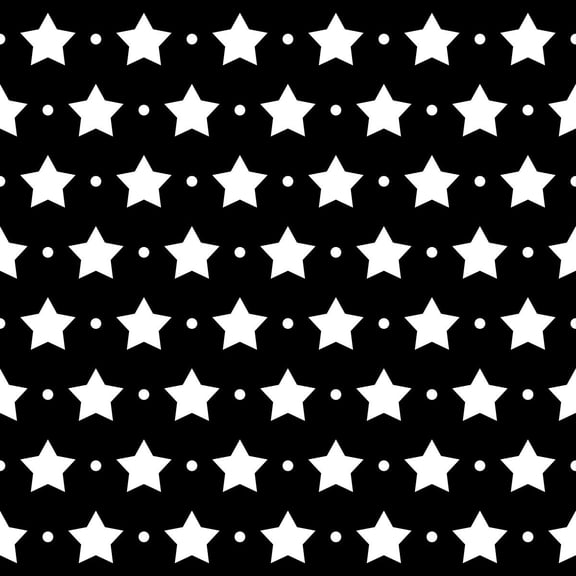 Manfei Sparkle Stars Printed 7-Piece Twin Bedding,Kawaii Polka Dot Bedding Comforter Set,Black White,Black Reversible