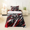 thumbnail image 1 of Manfei Speed Motocross Twin Sheets，Speed Games Bedding，Red White,3pcs,1 Fitted Sheet and 1 Pillowcase, 1 of 6