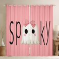 thumbnail image 1 of Manfei Spooky Ghost Child Curtains Pack of 2 (42x84 Each), Cute Princess Bowknot Curtains Blackout, Cartoon Pink Halloween Bedroom Curtains, Curtains and Drapes Bedroom Decor, 1 of 6