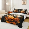 thumbnail image 1 of Manfei Spooky Pumpkin Bed Sheets Set Queen Size,Halloween Bedding Sets Queen Size,Cute Fox Bed Sheets Queen,Breathable Room Decoration,4pcs, 1 of 7