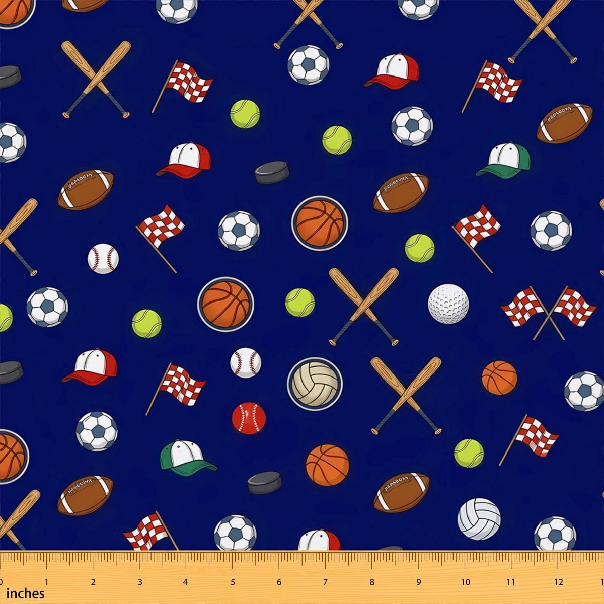 Manfei Sport Equipment Fabric by the Yard 1 Yard, Baseball Football ...