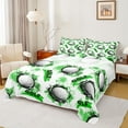 thumbnail image 1 of Manfei Sport Golf 3pcs Twin Sheet Sets for Teens Boys Girls,Ball Gamer Twin Fitted Sheet,Green Graffiti Splash Breathable Flat Sheet,Lightweight Room Decor, 1 of 7