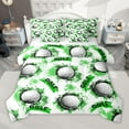 thumbnail image 1 of Manfei Sport Golf 7-Piece Twin Bedding Sets for Teens Boys Girls,Ball Gamer Bedding Comforter Set,Green Graffiti Splash Breathable Sheet Sets,Lightweight Room Decor,Reversible, 1 of 8