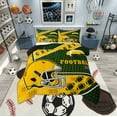 thumbnail image 1 of Manfei Sports Theme Full Size Comforter Sets,American Rugby Games Bedding Comforter Set,Green Bay Bedding Sets For Kids Boys,Microfiber Bedroom Decorative Reversible,3 Pieces, 1 of 8