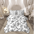 thumbnail image 1 of Manfei Spring Garden Floral Bedding Comforter Set 7-Piece, Farmhouse Flower King Bedding Sets, Vintage French Style Reversible Bed Sheets, Microfiber Bedroom Decor, 1 of 7