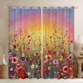 thumbnail image 1 of Manfei Spring Graden Black Out Curtains for Boys Girls,Abstract Gradient Curtains Pack of 2 (42x63 Each),Botanical Plants Bedroom Curtains,Lightweight Room Decor, 1 of 6