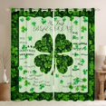 thumbnail image 1 of Manfei St.Patrick Day Curtains Pack of 2 (42x84 Each),Four Leaf Clover Curtains Blackout,Lucky Green Flower Bedroom Curtains For Girls Kids,Microfiber Bedroom Decor, 1 of 6