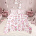 thumbnail image 1 of Manfei Starfish Seashell 3-Piece Full Size Comforter Sets,Kawaii Bow Tie Bedding Comforter Set,Ocean Sea Bedding Sets,Super Cozy Cute Bedroom Decorative,Reversible, 1 of 8