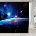 thumbnail image 1 of Manfei Starry Sky Shower Curtain 72Wx84L for Kids Teens Adults,Universe Galaxy Bathroom Curtain 72Wx84L,Outer Space Cosmos Bath Curtain,Bathroom Decor(Waterproof), 1 of 5
