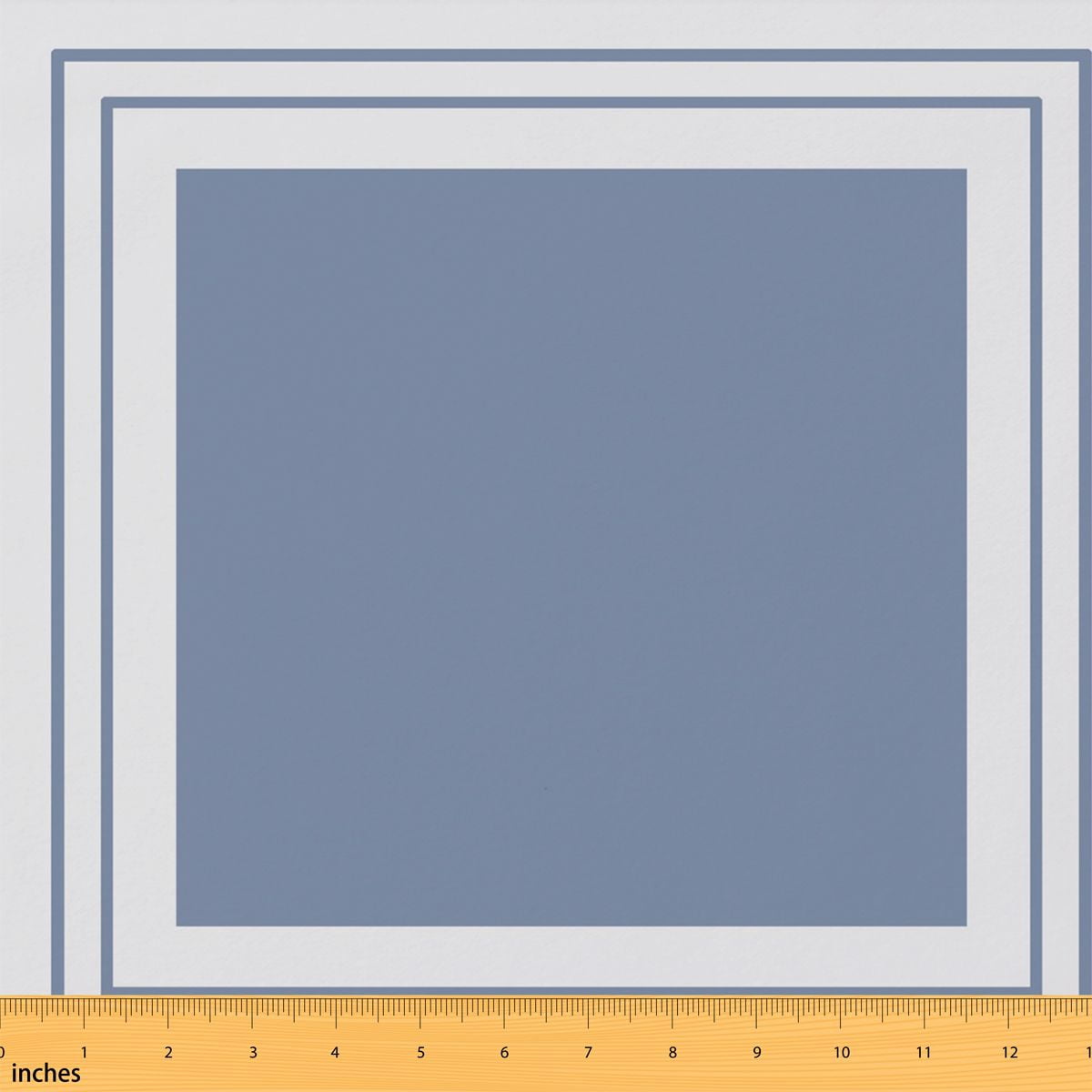 Manfei Steel Square Fabric by the Yard 10 Yards, Powder Blue Frame Home ...