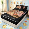 thumbnail image 1 of Manfei Sushi Axolotl Capybara Zipper Twin Comforter Sets with Fitted Sheet and 2 Pillowcases, Japanese Food Animal Zipper Bedding Set, Black Pink, Black Reversible, 4 Pieces, 1 of 7