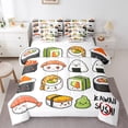 thumbnail image 1 of Manfei Sushi Pattern 7-Piece Twin Bedding Sets,Teens Food Theme Bedding Comforter Set,Japanese-Style Sheet Sets For Kids,Super Cozy Room Decor, 1 of 8