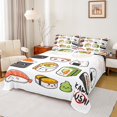 thumbnail image 1 of Manfei Sushi Pattern Full Size Sheets,Teens Food Theme Bed Sheets,Japanese-Style Sheet Sets For Kids,Super Cozy Room Decor,4pcs, 1 of 7