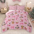 thumbnail image 1 of Manfei Sweet Dessert Theme Bedding Comforter Set,Ice Cream Candy Cane Twin Comforter Sets,Cartoon Bow Tie Bowknot Bedding Set For Girls Kids,Luxury Bedroom Decor Reversible,2 Pieces, 1 of 9