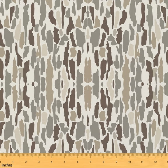 Manfei Tactical Fabric by the Yard 1 Yard, Hunting Home Decor Fabric by the Yard, Charcoal